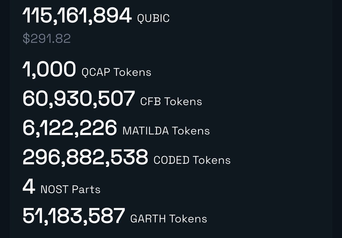 🚨 $GARTH AIRDROP JUST LANDED 🚨

I just received 51,183,587 GARTH tokens 🧠⚡️

The $Qubic machine doesn’t rest.
While others chase hype, we collect power.

CFB, MATILDA, CODED, QCAP… and now GARTH.

My bag keeps growing:
🔹 115M+ QUBIC
🔹 60M+ CFB
🔹 296M+ CODED
🔹 6M+ MATILDA