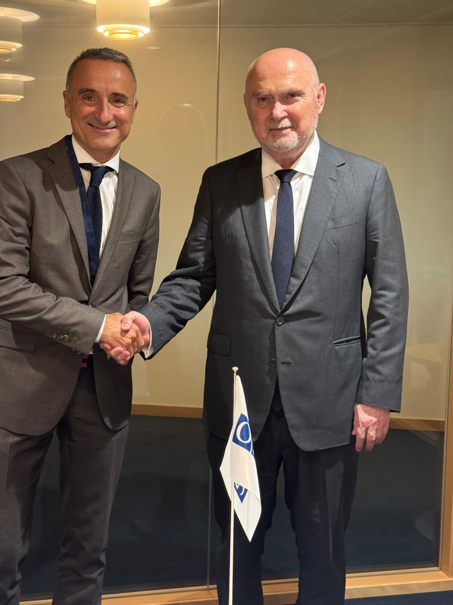OSCE PA (@oscepa) on Twitter photo While in Helsinki for the Helsinki+50 Conference, President <a href="/perejoanpons/">Pere Joan Pons Sampietro</a> met CiO 🇫🇮FM <a href="/elinavaltonen/">Elina Valtonen</a> & <a href="/OSCESecGen/">Feridun H. Sinirlioğlu</a> Feridun Sinirlioğlu.
🤝 He voiced strong support for Finland’s Chairpersonship, stressed the need for OSCE unity, budget consensus & “One Team OSCE” cooperation While in Helsinki for the Helsinki+50 Conference, President <a href="/perejoanpons/">Pere Joan Pons Sampietro</a> met CiO 🇫🇮FM <a href="/elinavaltonen/">Elina Valtonen</a> & <a href="/OSCESecGen/">Feridun H. Sinirlioğlu</a> Feridun Sinirlioğlu.
🤝 He voiced strong support for Finland’s Chairpersonship, stressed the need for OSCE unity, budget consensus & “One Team OSCE” cooperation
