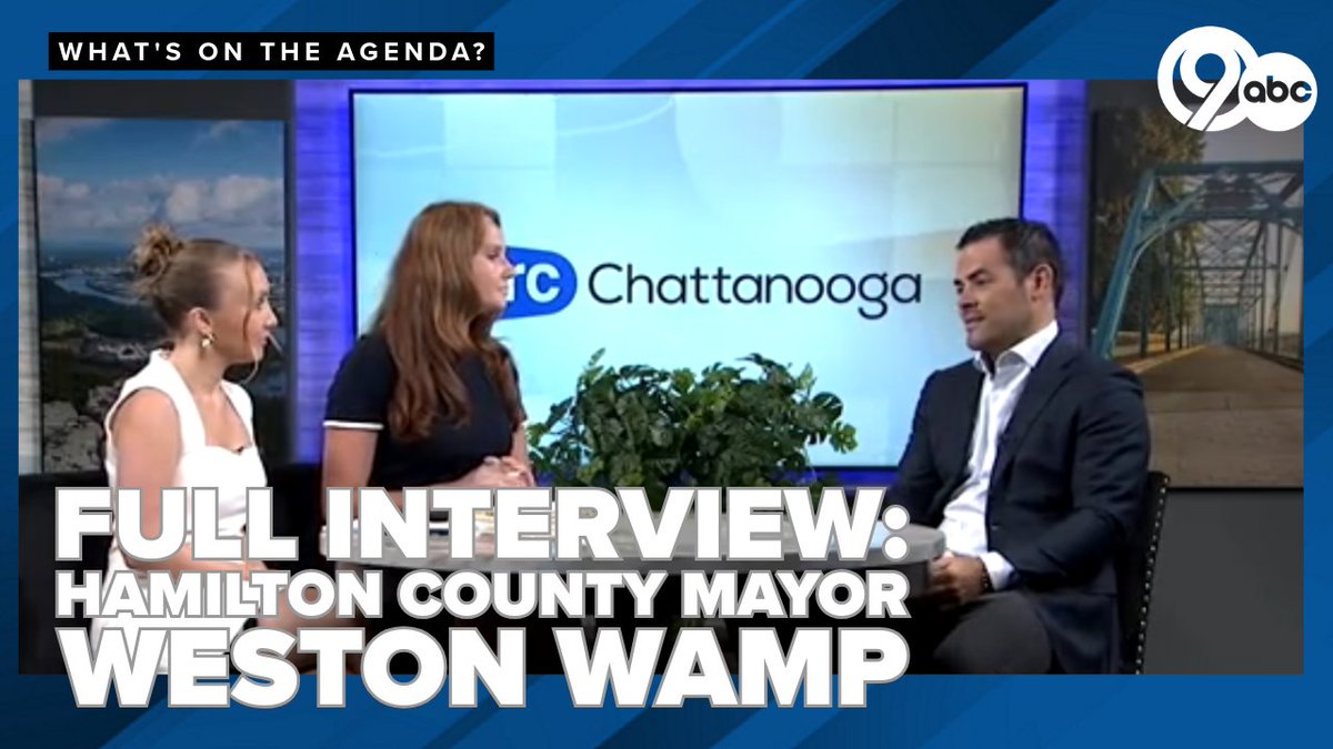 WTVC NewsChannel 9 (@newschannelnine) on Twitter photo WATCH: On ARC Chattanooga, <a href="/HannahFerreraTV/">Hannah Ferrera</a> & <a href="/megdoyletv/">Meg Doyle</a> interviewed <a href="/HamCoTNGov/">Hamilton County, Tennessee</a> Mayor <a href="/westonwamp/">Weston Wamp</a> on growth & development, schools and first responder pay: youtube.com/watch?v=BIENyI… WATCH: On ARC Chattanooga, <a href="/HannahFerreraTV/">Hannah Ferrera</a> & <a href="/megdoyletv/">Meg Doyle</a> interviewed <a href="/HamCoTNGov/">Hamilton County, Tennessee</a> Mayor <a href="/westonwamp/">Weston Wamp</a> on growth & development, schools and first responder pay: youtube.com/watch?v=BIENyI…