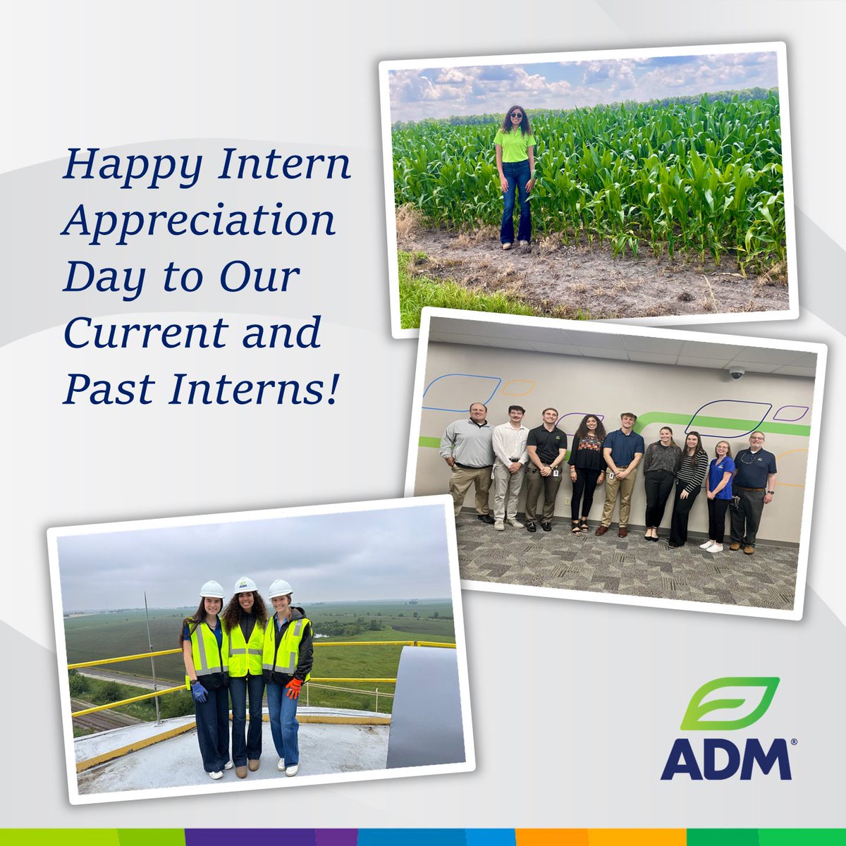 ADM Farmer Services (@admfarmservices) on Twitter photo Today, we’re shining the spotlight on the incredible interns who’ve brought fresh ideas, energy, and enthusiasm to our team this summer! ✨
From tackling real-world projects to jumping into every challenge with a smile, your contributions have made a lasting impact. We’re so Today, we’re shining the spotlight on the incredible interns who’ve brought fresh ideas, energy, and enthusiasm to our team this summer! ✨
From tackling real-world projects to jumping into every challenge with a smile, your contributions have made a lasting impact. We’re so