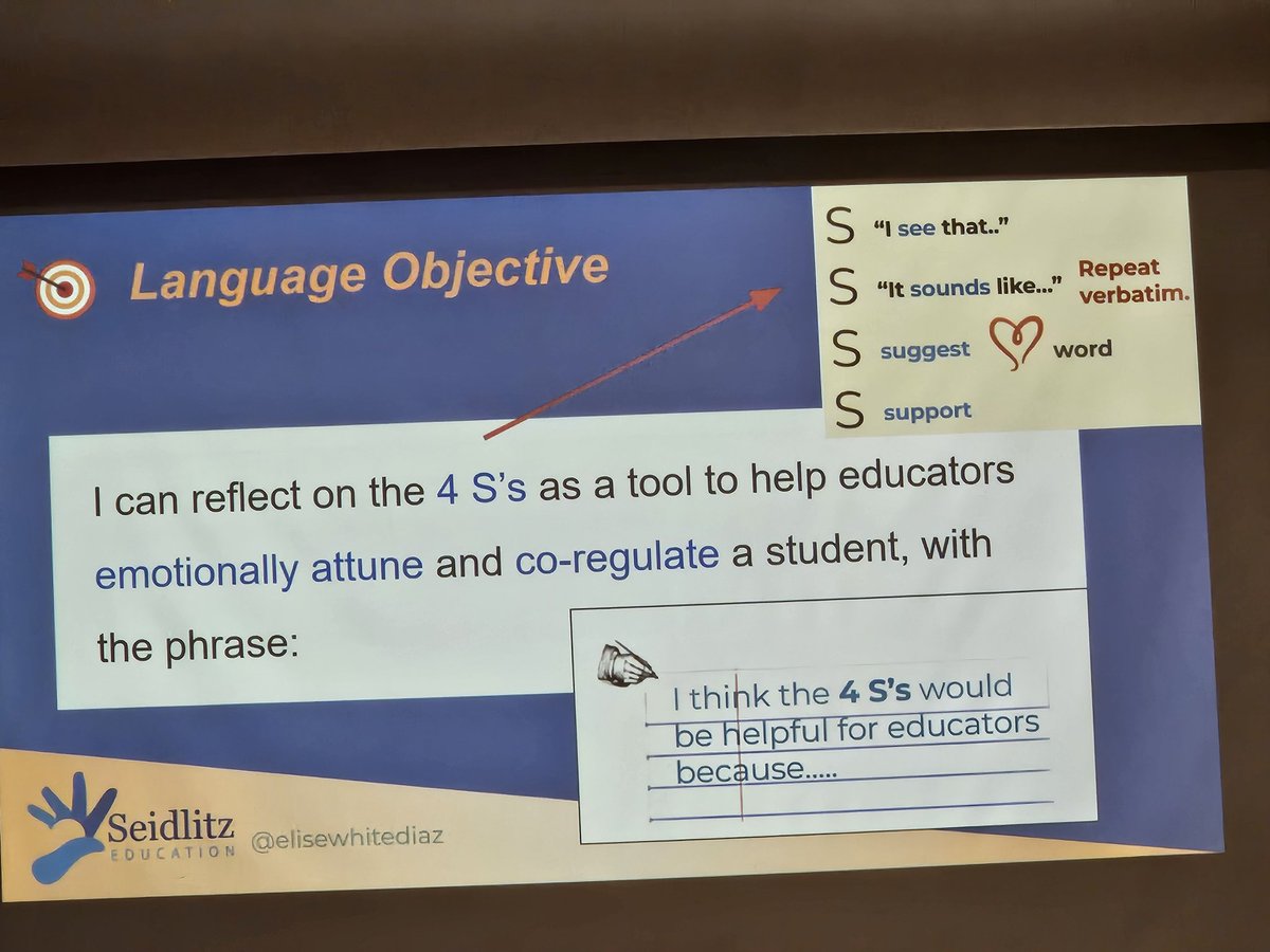 Jennifer Frankowiak (@jen_esl) on Twitter photo Love learning about the 4 S's as a tool to help my students with their emotionally trauma they may have experienced at the Newcomer Summit. <a href="/SeidlitzEd/">Seidlitz Education</a> <a href="/MABE_MI/">MABE</a> <a href="/elisewhitediaz/">Elise White Diaz</a> Love learning about the 4 S's as a tool to help my students with their emotionally trauma they may have experienced at the Newcomer Summit. <a href="/SeidlitzEd/">Seidlitz Education</a> <a href="/MABE_MI/">MABE</a> <a href="/elisewhitediaz/">Elise White Diaz</a>