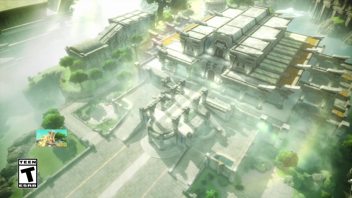 Kafeiry's tweet image. Sonia and Zelda are in the same spot next to the castle