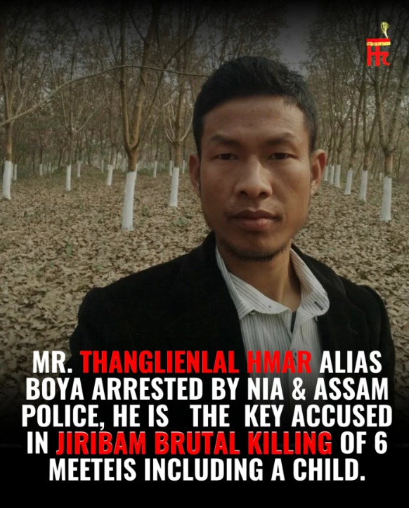 📍#Justice4Meiteis

Finally, a ray of hope for the departed souls. 

The #NIA has arrested Thanglienlal Hmar, also known as Boya, the mastermind behind the horrific #Jiribam massacre that claimed the lives of #Meitei women, children, and even a baby in #Manipur.

According to the