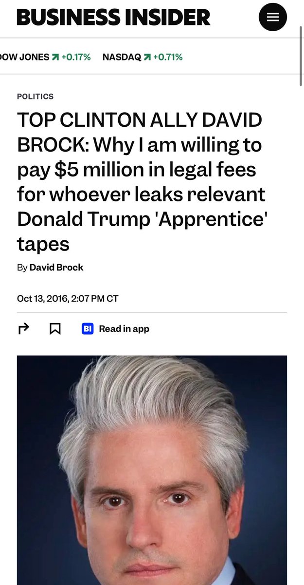Remember that time David Brock (whom is currently being sued by Elon Musk), created an entire media campaign offering to pay people to leak information about Donald Trump during the 2016 election?

Remember that “Memo on Impeaching Clarance Thomas” that was found in Clinton’s
