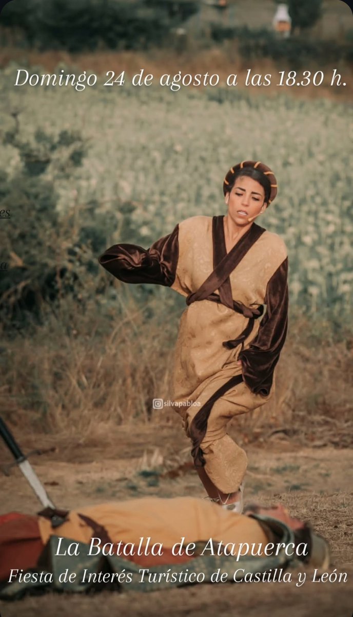 Velasquita, esposa del caballero Sancho Fortún, en la Representación Histórica de la #BatalladeAtapuerca, #FiestadeInterésTurístico de #CastillayLeón 

¡Ven a disfrutar de nuestra #historia el domingo 24 de agosto en #Atapuerca, #Burgos!

📷 SP fotografía