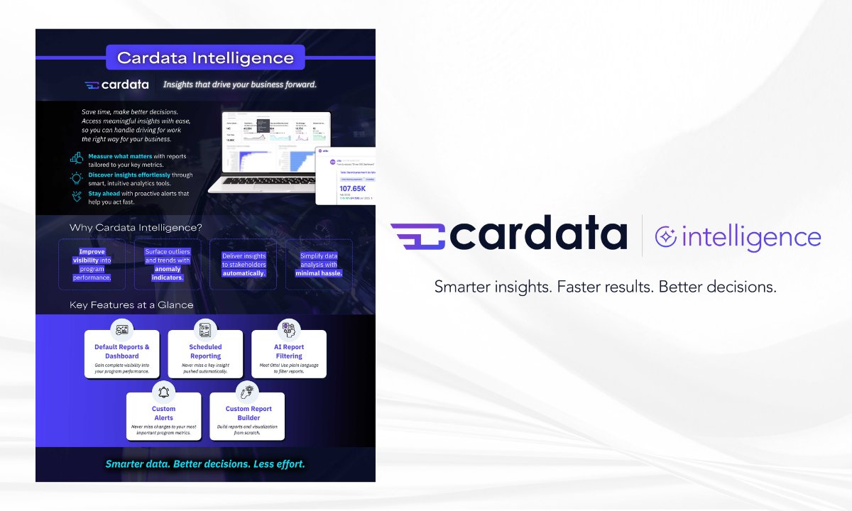 Automotive Fleet (@automotivefleet) on Twitter photo New from Cardata: loom.ly/IXgmuWs
Cardata unveils a new platform to simplify vehicle reimbursement with AI-driven insights, alerts, and reporting.
 #cardata #insight #simplify #newplatform New from Cardata: loom.ly/IXgmuWs
Cardata unveils a new platform to simplify vehicle reimbursement with AI-driven insights, alerts, and reporting.
 #cardata #insight #simplify #newplatform