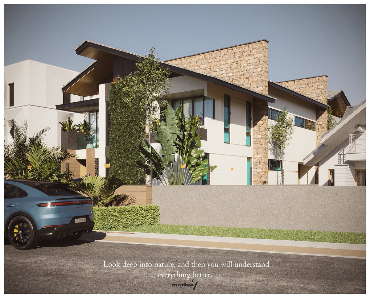 motive_studio7's tweet image. The Verdant Edge Residence

A proposed 6-bedroom residence
Kumasi, Ghana 
Design and Visuals : @motive_studio7 

 “We are called to be architects of the future, not its victims.” – Buckminster Fuller

#ContemporaryArchitecture #ModernHomeDesign #TropicalModern #GreenArchitecture