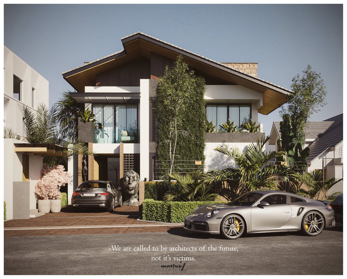 motive_studio7's tweet image. The Verdant Edge Residence

A proposed 6-bedroom residence
Kumasi, Ghana 
Design and Visuals : @motive_studio7 

 “We are called to be architects of the future, not its victims.” – Buckminster Fuller

#ContemporaryArchitecture #ModernHomeDesign #TropicalModern #GreenArchitecture
