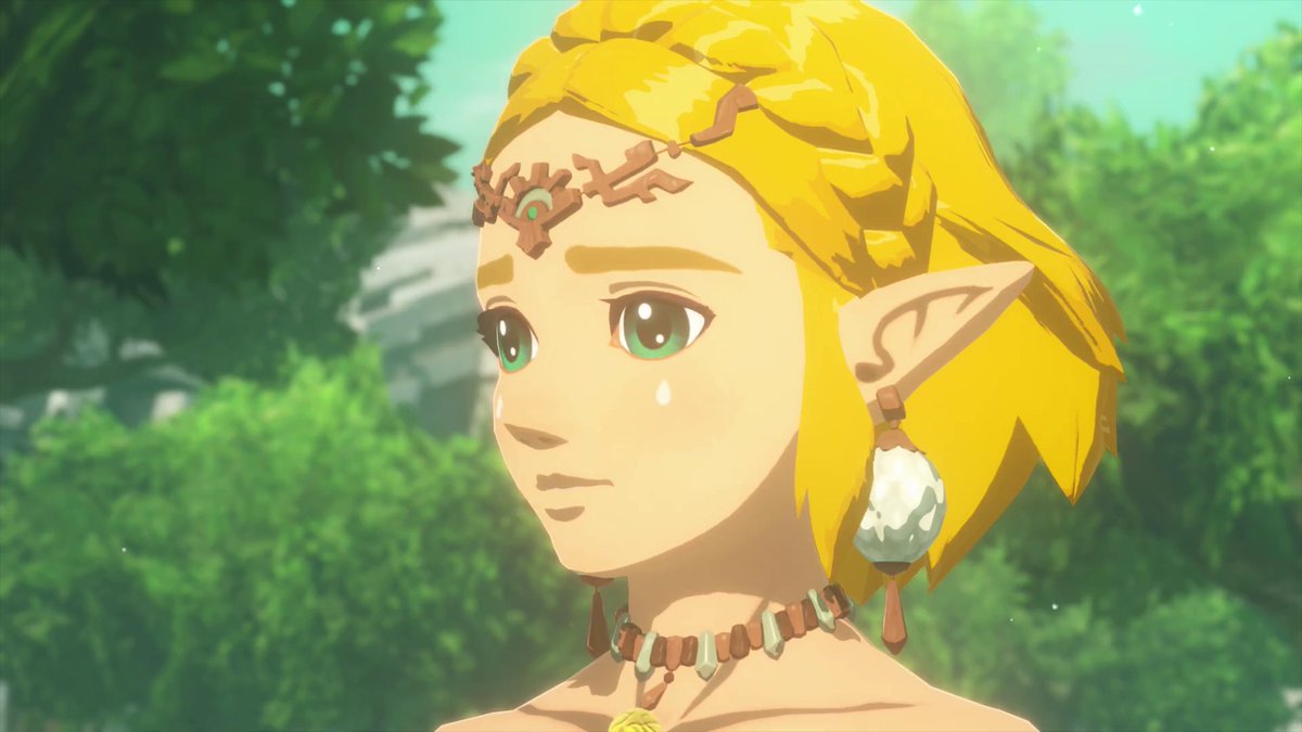 Kafeiry's tweet image. Sonia and Zelda are in the same spot next to the castle