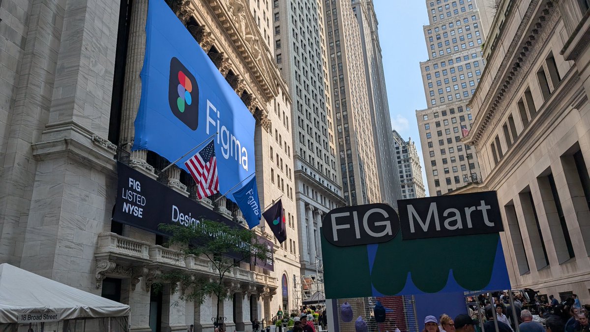 Figma IPO is buzzing on Wall Street and by the NYSE

Donuts, merch giveaway, live music and street painting

Most active IPO I've ever seen here!