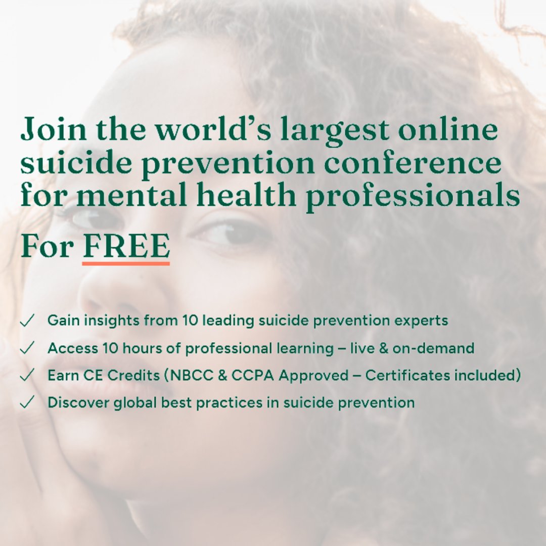 Join the Mental Health Academy for the 2025 Suicide Prevention Summit taking place from Saturday, August 23rd to Sunday, August 24th between 9:00 A.M to 4:30 P.M.

Register: shorturl.at/wRPun

#SuicidePrevention #SuicidePreventionSummit