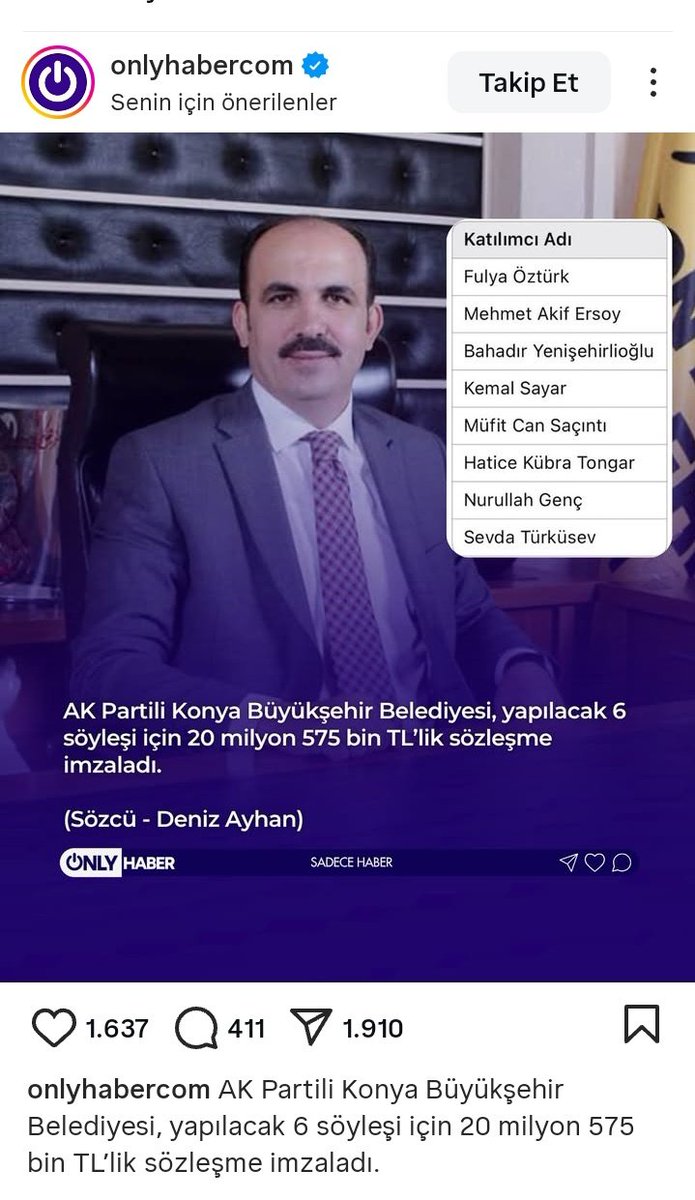 Söyleşiye gelecek olanlara bak😂😂😂😂 şaka olmalı