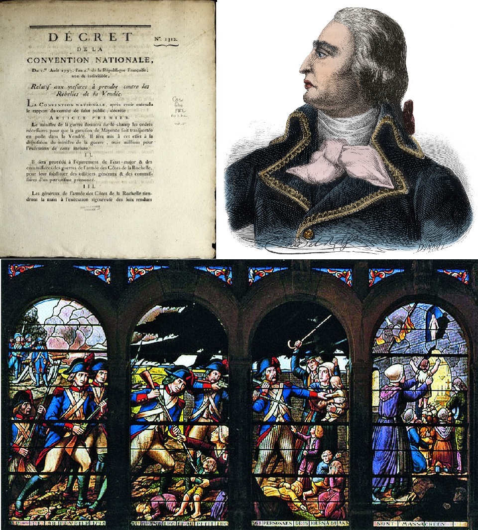 Bonjour à tous.

Le 1er août 1793, un décret de la Convention ordonne la destruction et l'incendie de la Vendée en état d'insurrection contre la république. La mise en œuvre de ce plan est confiée au général François Westermann, nommé à la tête de l’armée de Mayence.

Morceaux