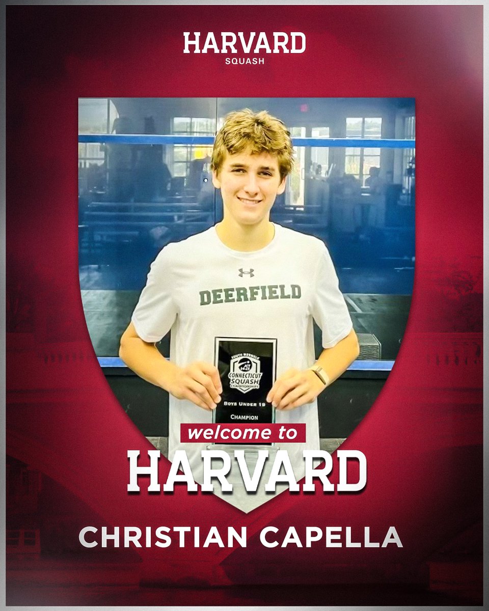 Next up in our Class of 2029 intros, we have 𝗖𝗵𝗿𝗶𝘀𝘁𝗶𝗮𝗻 𝗖𝗮𝗽𝗲𝗹𝗹𝗮! 

A three time United States Champion, Capella joins our group out of Deerfield Academy and Tuxedo Park, New York. 

#GoCrimson x #OneCrimson