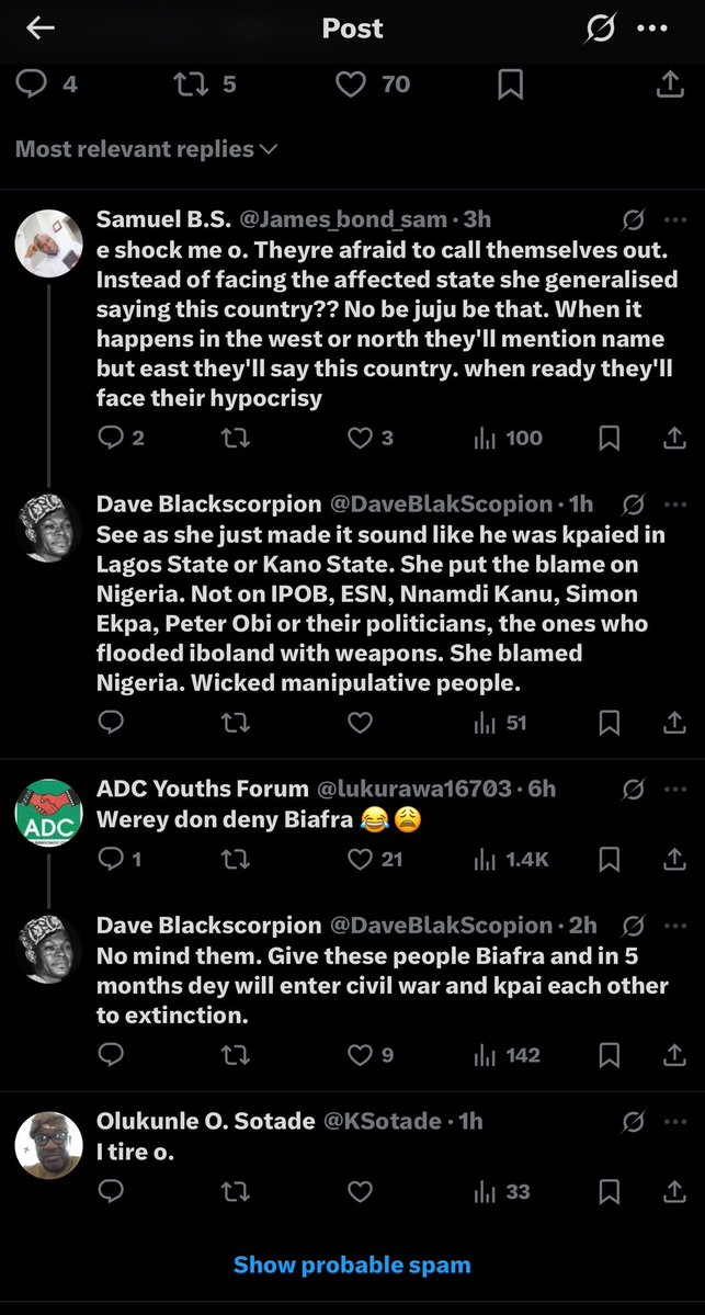 The problem of Nigeria is younger generation. They have been captured! 
RIP FISH MAGNET