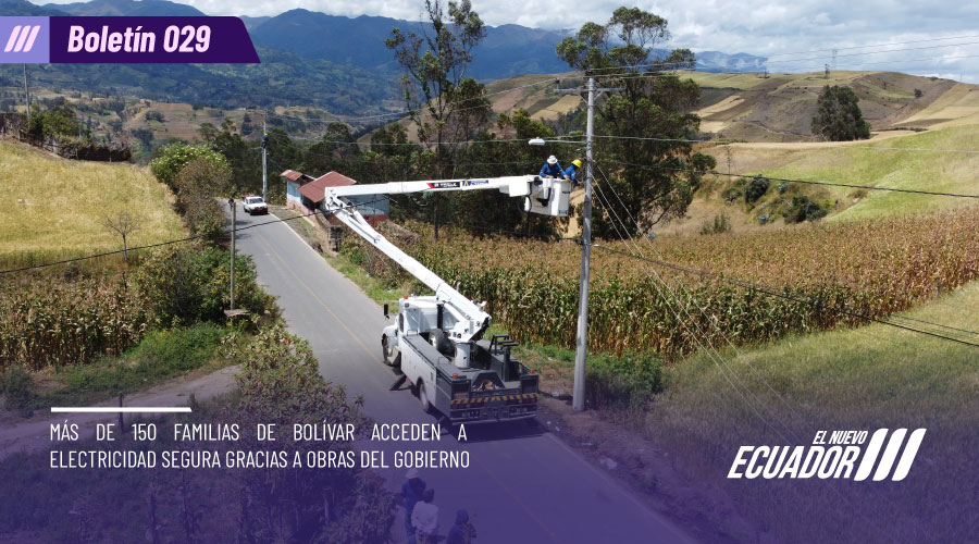 ✅[BOLETÍN DE PRENSA]

📍Comunidades rurales en la provincia de Bolívar, acceden ahora a un servicio eléctrico seguro y eficiente. Más de 150 familias se benefician con estas obras, que impulsan el desarrollo local.

🔹Más detalles➡️ acortar.link/2JyT1N

#ElNuevoEcuador
