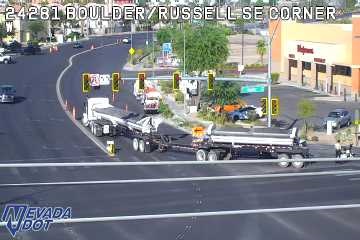 *TRAFFIC ALERT* (7:52a) - All lanes currently blocked on WB Russell past Boulder Hwy. (Pic RTC/FAST)