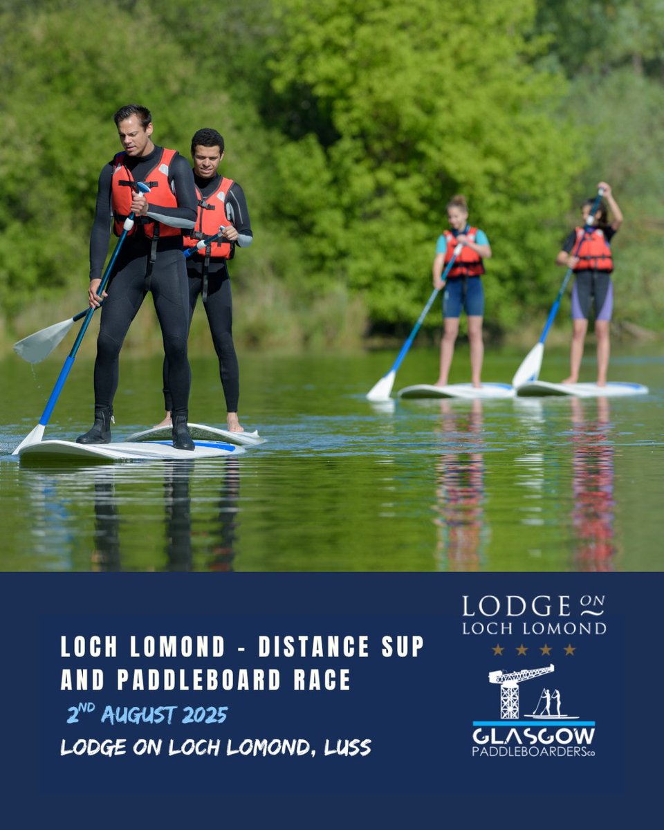 Love Loch Lomond (@lovelochlomond) on Twitter photo This Sat, Aug 2nd, the Loch Lomond SUP Race is happening! 🏄♀️
Join the excitement at <a href="/LodgeLochLomond/">LodgeOnLochLomond</a> as <a href="/glasgowpboardco/">GlasgowPaddleBoarders</a> hosts their fantastic SUP race on #LochLomond. Whether you're racing or spectating, it promises to be a great day out!
Enter via: fb.me/e/6y7vw1akx This Sat, Aug 2nd, the Loch Lomond SUP Race is happening! 🏄♀️
Join the excitement at <a href="/LodgeLochLomond/">LodgeOnLochLomond</a> as <a href="/glasgowpboardco/">GlasgowPaddleBoarders</a> hosts their fantastic SUP race on #LochLomond. Whether you're racing or spectating, it promises to be a great day out!
Enter via: fb.me/e/6y7vw1akx