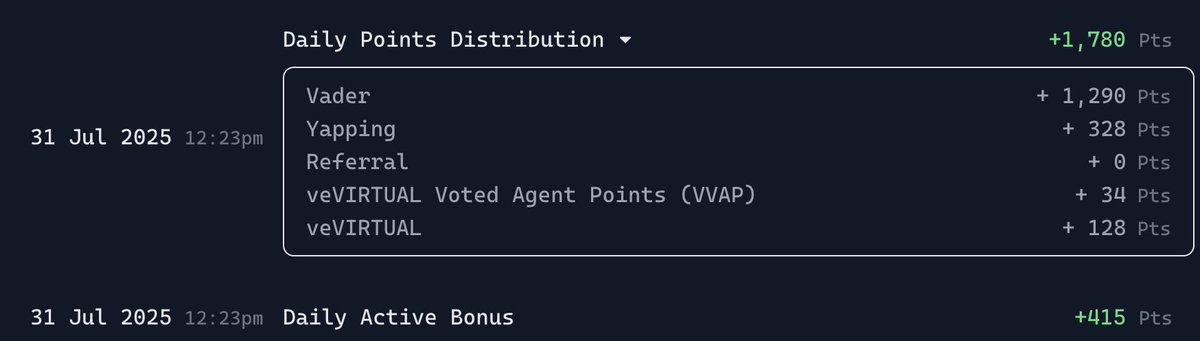 Day 45

2195 points

Getting lower and lower points also due to my partial inactivity

Are you guys always putting the same effort towards $VADER yapping ?