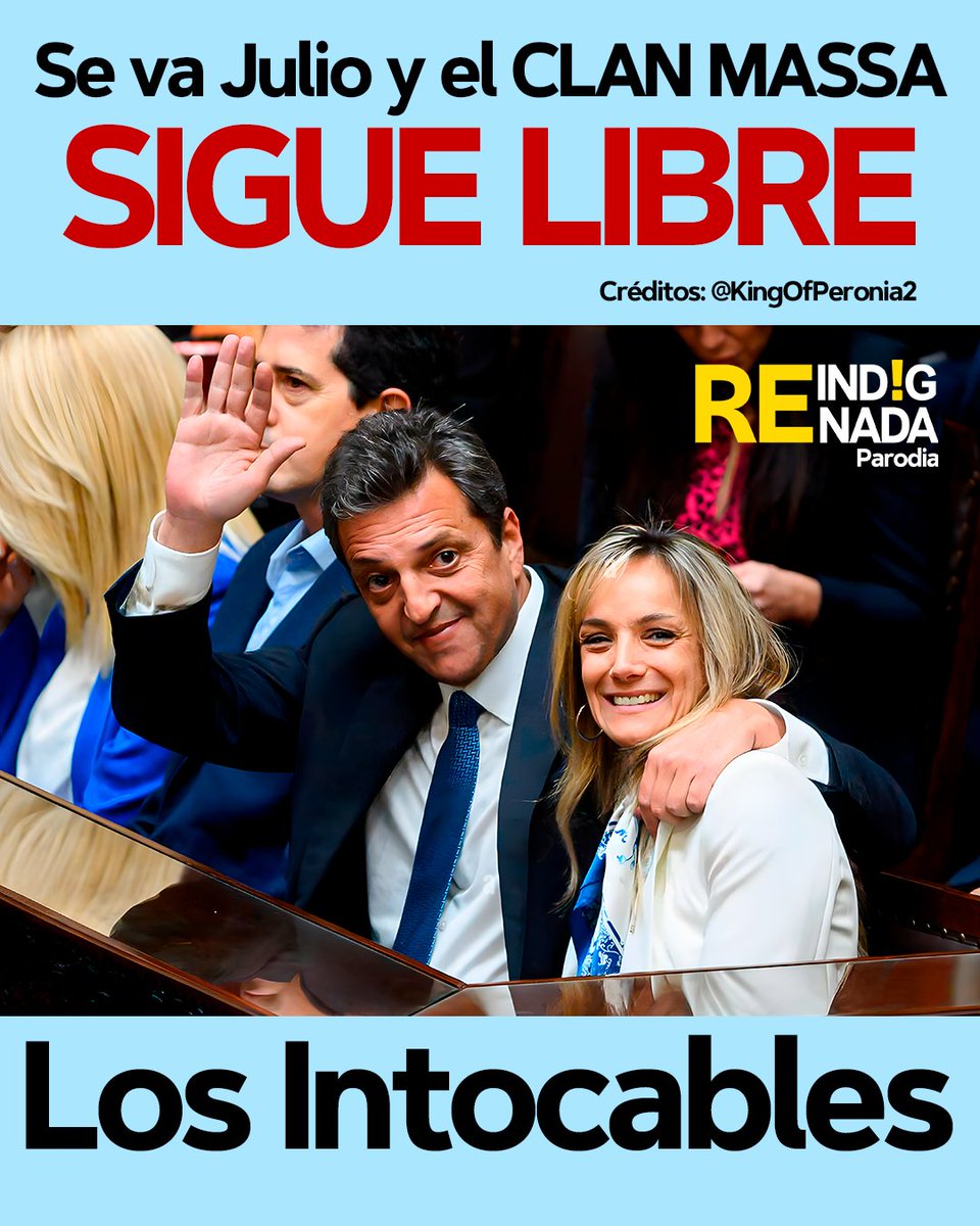 reindignadaOK's tweet photo. REINDIGNADA CON EL CLAN MASSA
El blindaje mediático y judicial que tienen es increíble, y tienen la cara para volver como candidatos. https://t.co/UDw3Hndyys