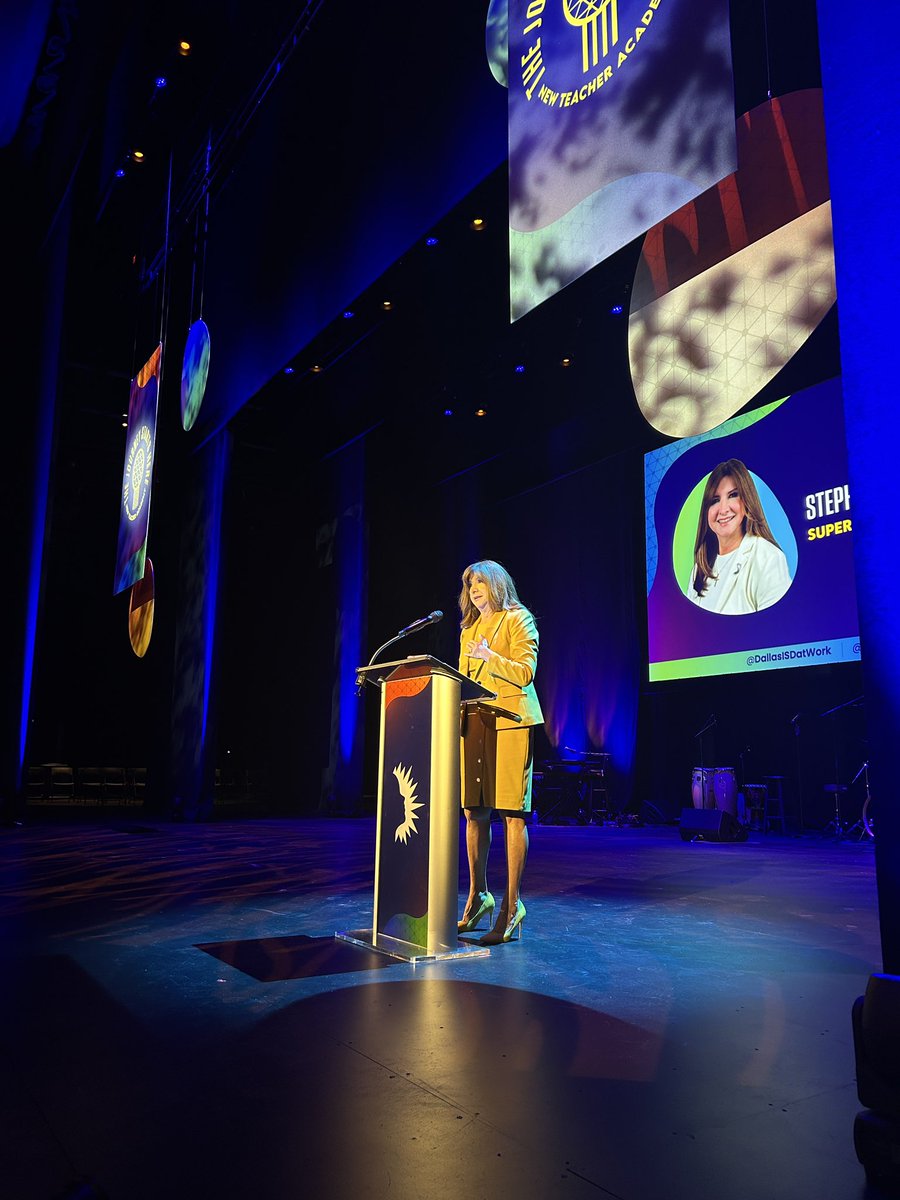 Superintendent Stephanie S. Elizalde, Ed.D. is giving some words of encouragement to our newest educators at the 2025 New Teacher Academy.