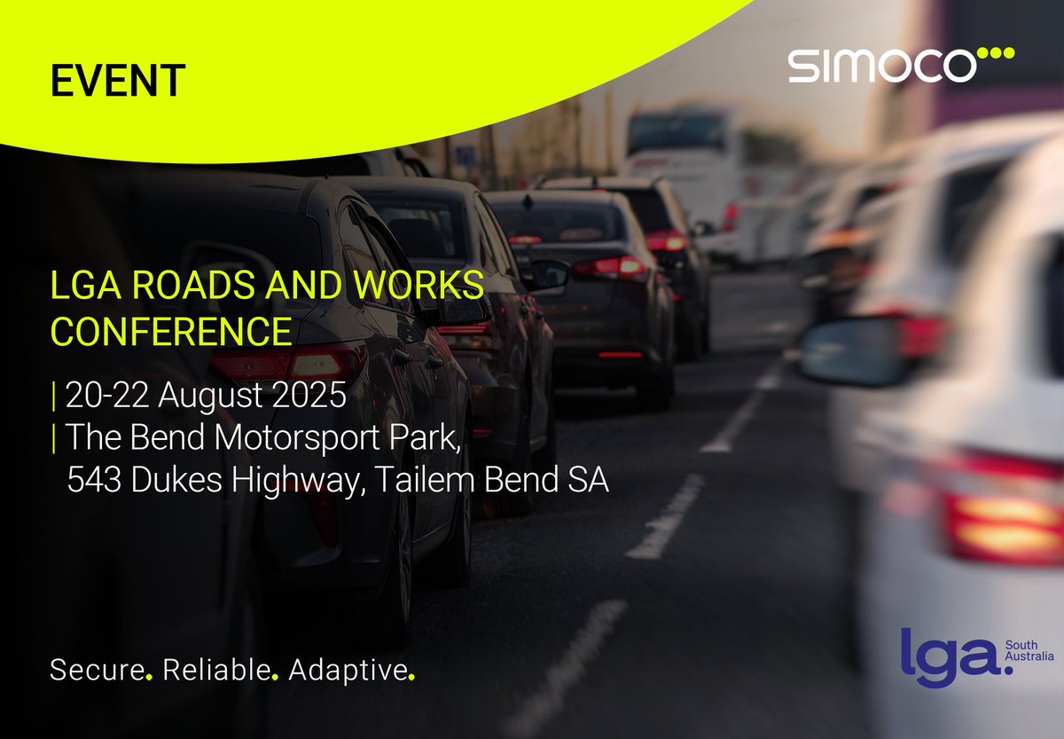SimocoWS's tweet image. Excited to connect at the 2025 Roads &amp;amp; Works Conference 🚧 Join us in Tailem Bend to explore how smart communication keeps our roads safe, efficient &amp;amp; future-ready. Let’s shape tomorrow’s infrastructure together! 🛣️ #Simoco #RoadsAndWorks2025 #Connectivity