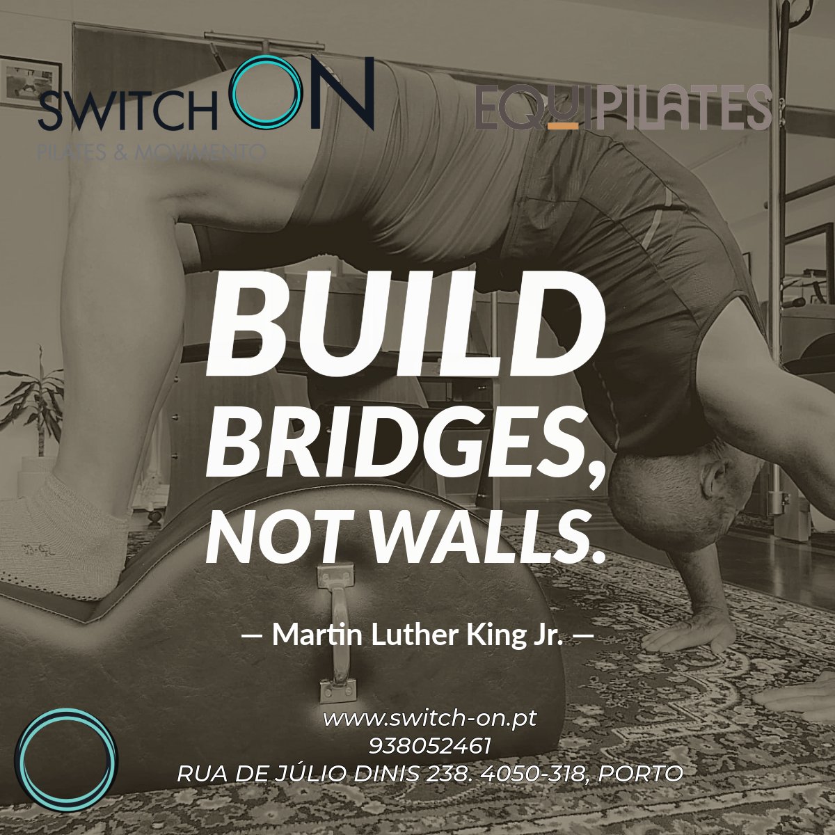 switchonpilates's tweet photo. Olá! Que tal construir pontes para um corpo mais forte e flexível com o pilates? Venha se exercitar connosco e sinta a alegria de cuidar do seu bem-estar. Vamos juntos nessa jornada de saúde e felicidade! 💪🌟
#pilates #health #casadamusica #porto #portolovers   #oportoportugal https://t.co/WoW0SnOYax