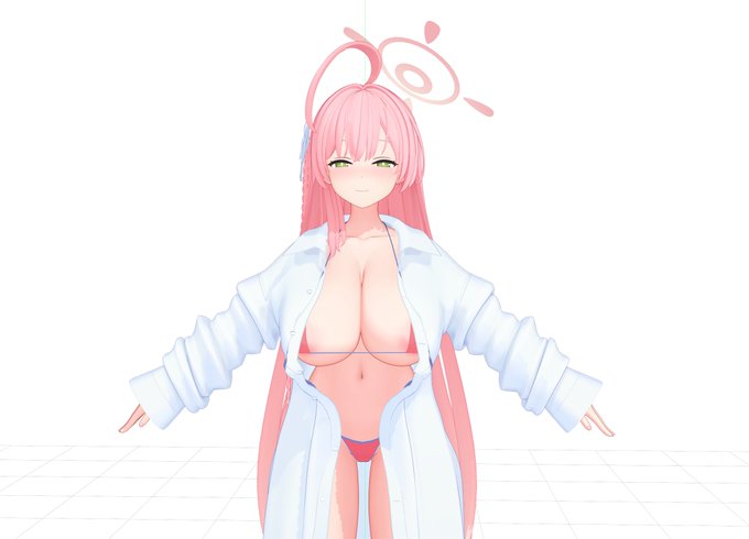 やっとブルアカモデルの水着改変に手を出したw 