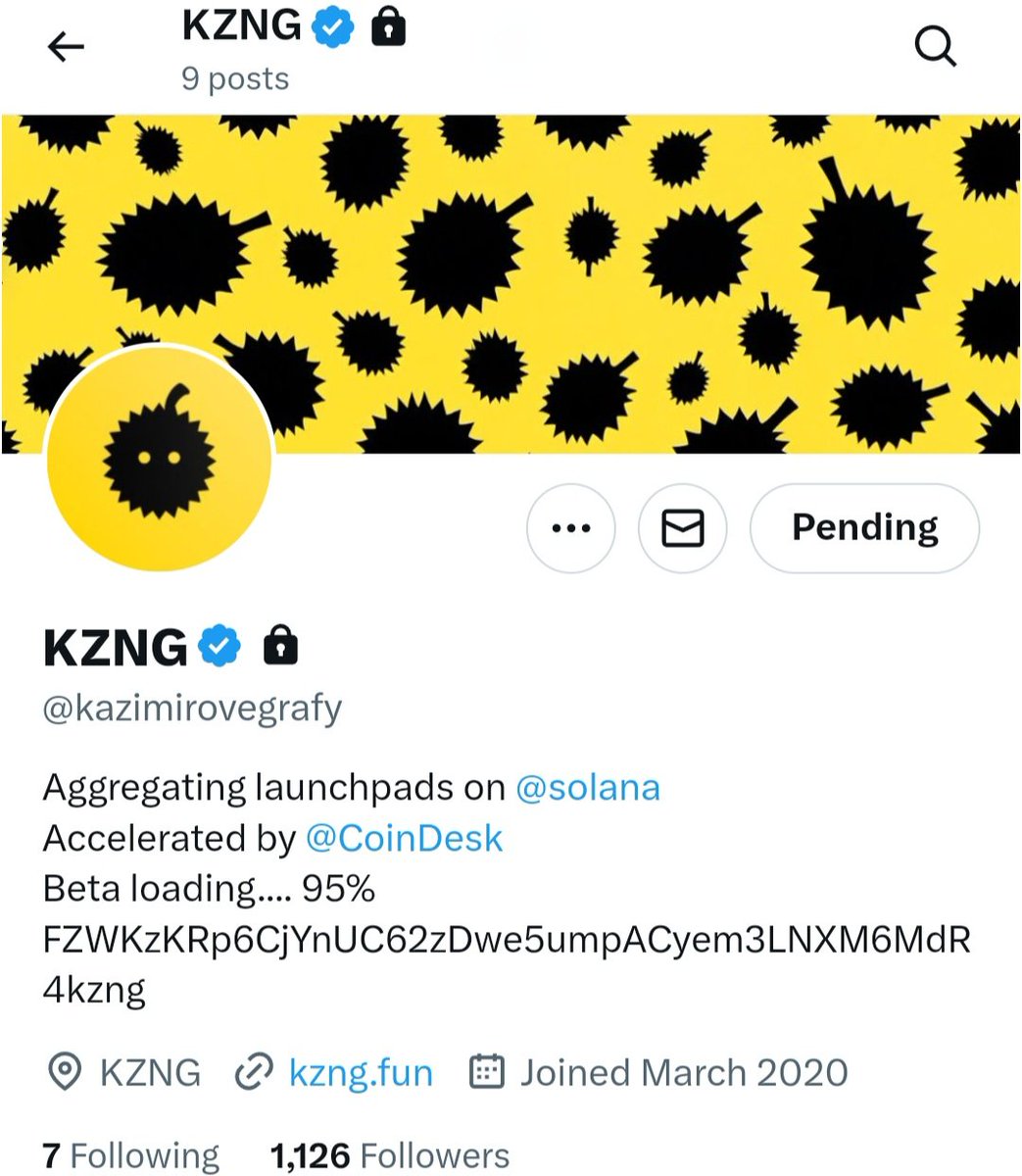 <a href="/kazimirovegrafy/">KZNG</a> 
You did not have to remove the ca from your bio
You're losing lots of trust at this rate tbh.
Put the ca back to your bio or else you'll be viewed as scammers and no one will use your tech.

FZWKzKRp6CjYnUC62zDwe5umpACyem3LNXM6MdR4kzng