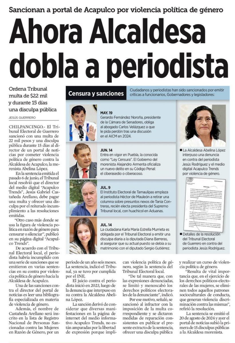 Cada vez más son los casos de censura por parte de personajes del oficialismo, sería un grave error normalizarlo. ¿Dónde queda “El poder es humildad, no soberbia”?