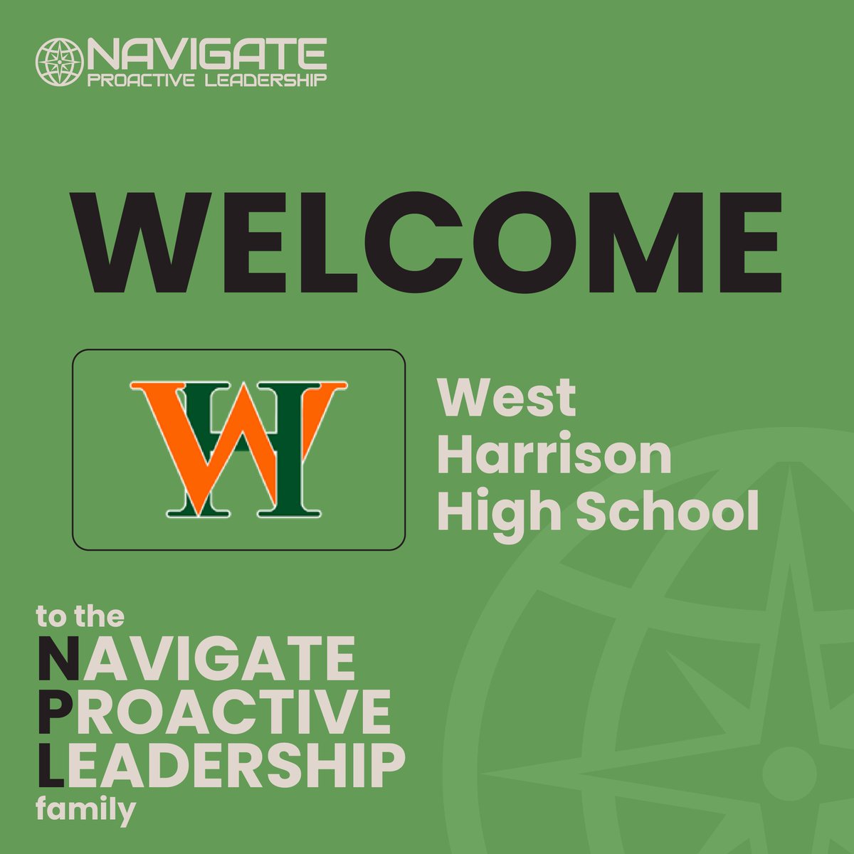 We’re thrilled to announce the newest addition to the Navigate Proactive Leadership family: West Harrison High School in Mississippi! Together, we’ll teach your student-leaders how to hone their skills, shaping the next generations of leaders. Welcome, West Harrison High School!