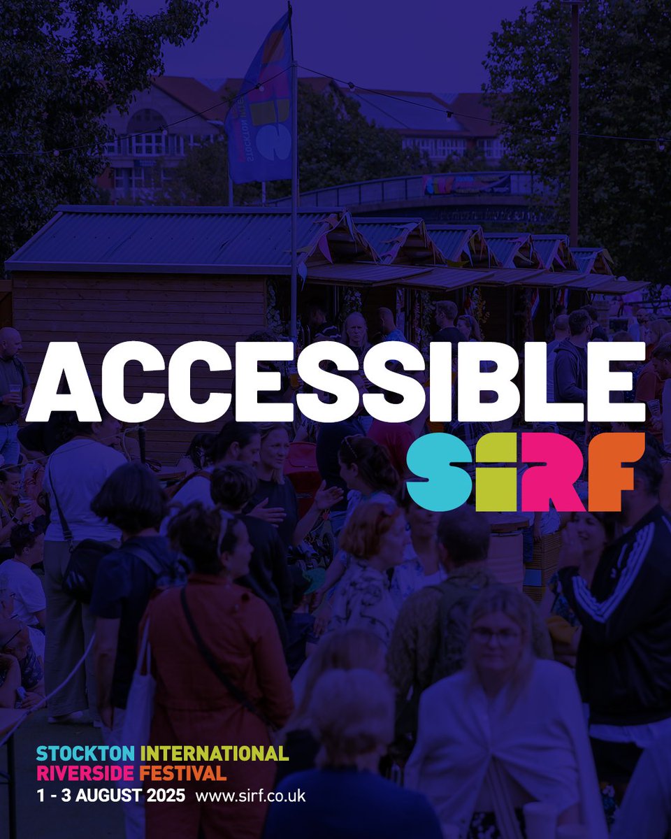 🥰  We're committed to ensuring that Stockton International Riverside Festival is as accessible as possible for everyone.

Here are some ways in which we do so:
BSL Shows
Audio Described shows
Touch tours
SIRF Access Champions

For more information visit sirf.co.uk