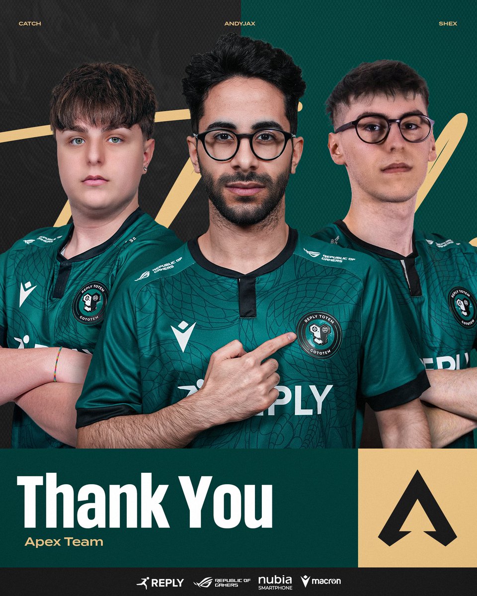 With the expiration of the players’ contracts, we are parting ways with our Apex Legends roster by mutual agreement.

<a href="/AndyJax_/">AndyJax</a> has decided to take a break from competitive play, while <a href="/shexapex/">Shex</a> and <a href="/rCatch8/">rCatch</a> will continue their journeys on different paths.

We thank them for the