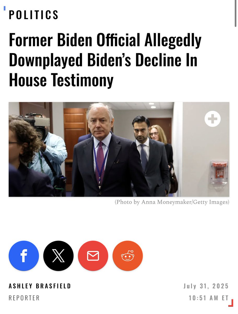 Ashley Brasfield (@brasfieldashley) on Twitter photo 🚨Former Biden official allegedly downplayed Biden’s decline in House testimony.
Read more👇<a href="/DailyCaller/">Daily Caller</a> 🚨Former Biden official allegedly downplayed Biden’s decline in House testimony.
Read more👇<a href="/DailyCaller/">Daily Caller</a>