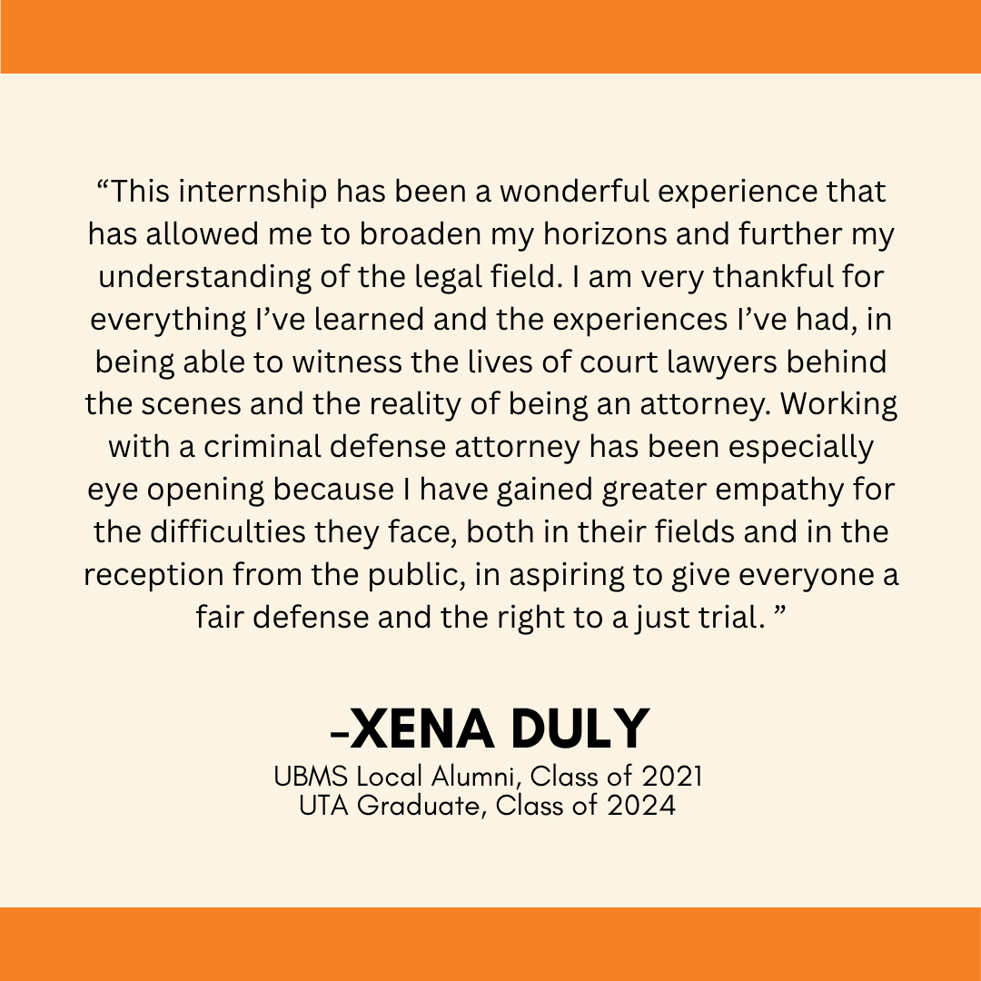 TRIO Upward Bound Math &amp; Science would like to celebrate #NationalInternDay by recognizing one of our program alumna, who recently graduated from <a href="/UTArlington/">The University of Texas at Arlington</a>, and her current internship with a local attorney. #ProtectTRIO  #TRIOworks 

<a href="/texastrioassoc/">Texas TRIO Association</a> <a href="/SWASAPTRiO/">SWASAP</a> <a href="/COETalk/">Council for Opportunity in Education</a>