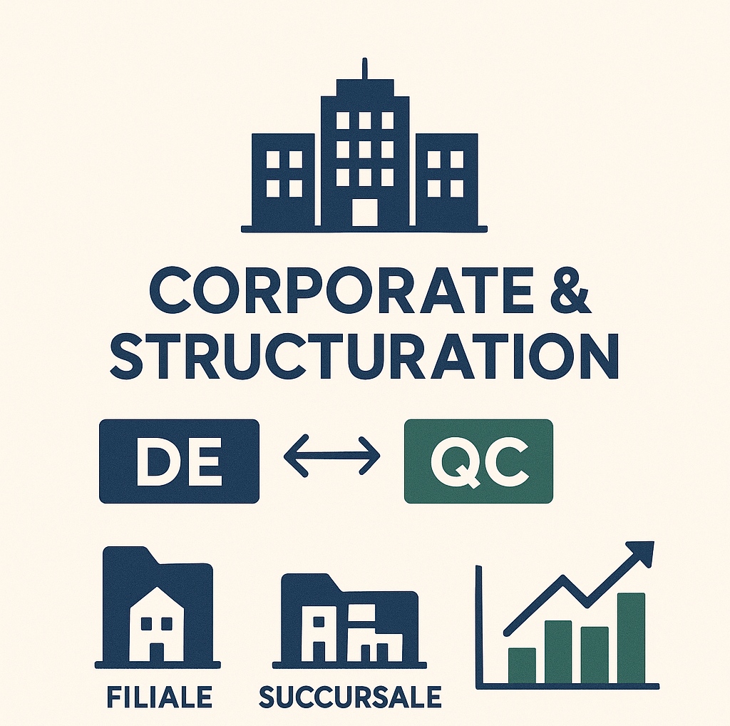 🏢 Structuration : Inc. Delaware ou SASU Québec ? Statuts, pacte, immatriculation, actionnariat salarié — on gère tout. Parlons de la forme idéale pour votre expansion. #Corporate #Expansion