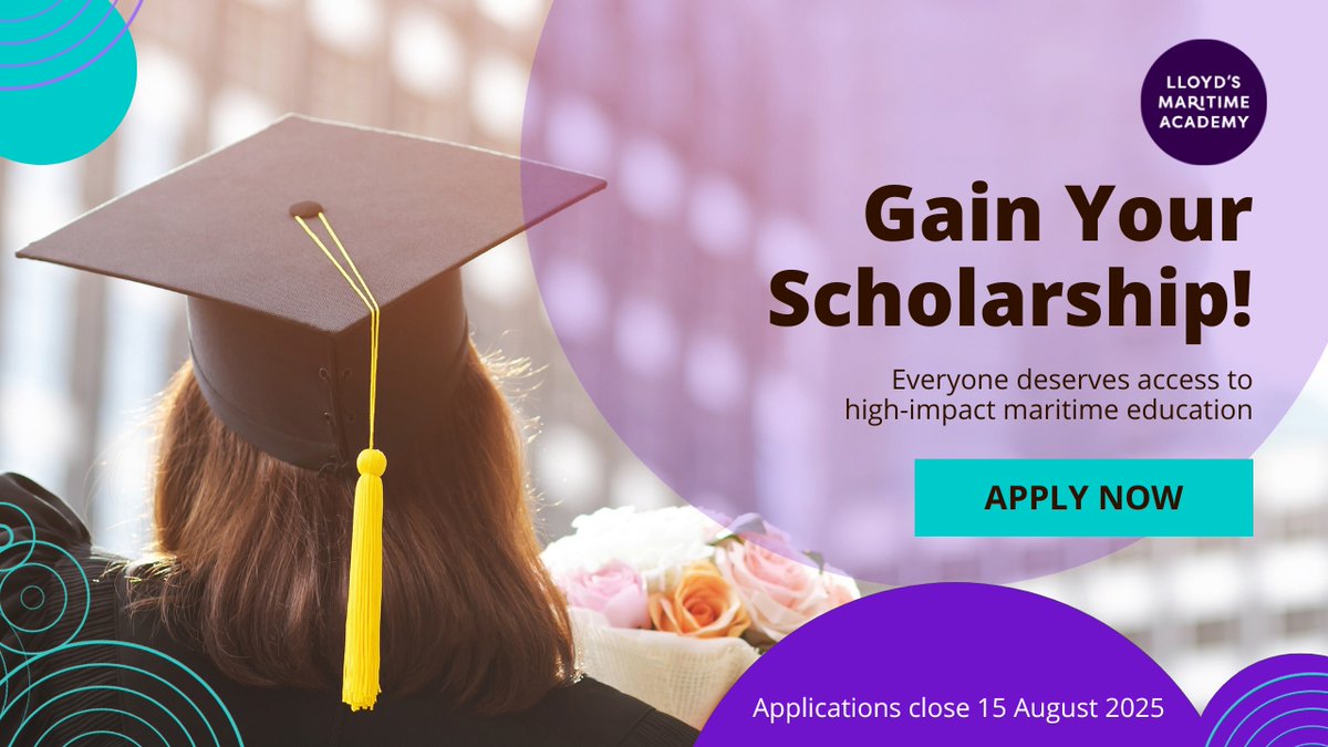 ✨A rare opportunity - not to be missed! Apply for your scholarship before 15 August 2025 👉linkedin.com/pulse/introduc… #maritime #shipping #ProfessionalDevelopment