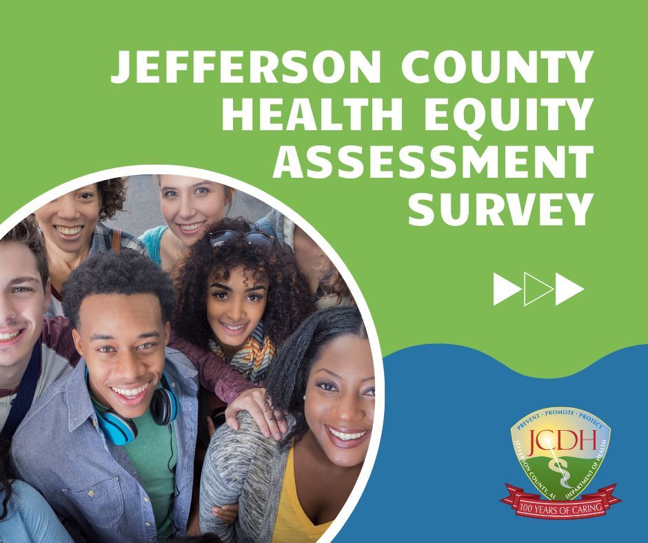 Just 1 day left to share your voice, Jefferson County! 

Help shape the future of health by taking the Community Health Equity Survey. It only takes 15 minutes to make a lasting impact! forms.cloud.microsoft/r/HL586gGzs5