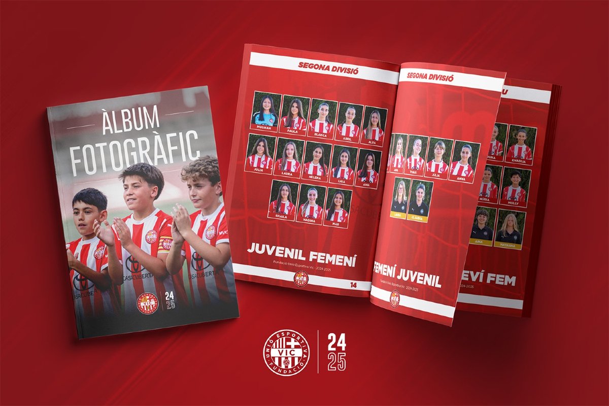 🌟📕 Ja es pot visualitzar l'àlbum de fotos amb els jugadors i jugadores que han format part del club aquesta passada temporada 2024/25.

ℹ️💻 Troba'l a f.mtr.cool/fdvkowiico

#SomUEVic 🔴⚪
