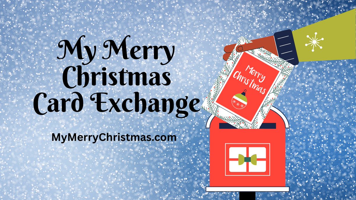 The annual card exchange is now open for premiere members.  Get Christmas cards from all over the world.  Join mymerrychristmas.com to become a member of the best online Christmas forum!
