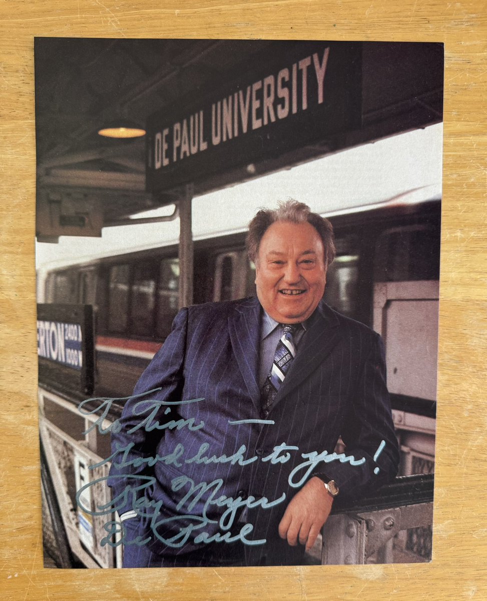 Today's Treasure from my collection (Chicago Edition): Ray Meyer was a fixture in Chicago basketball as the head coach of DePaul from 1942 to 1984. His crowning achievements were the 1945 NIT title &amp; reaching the 1979 Final Four.