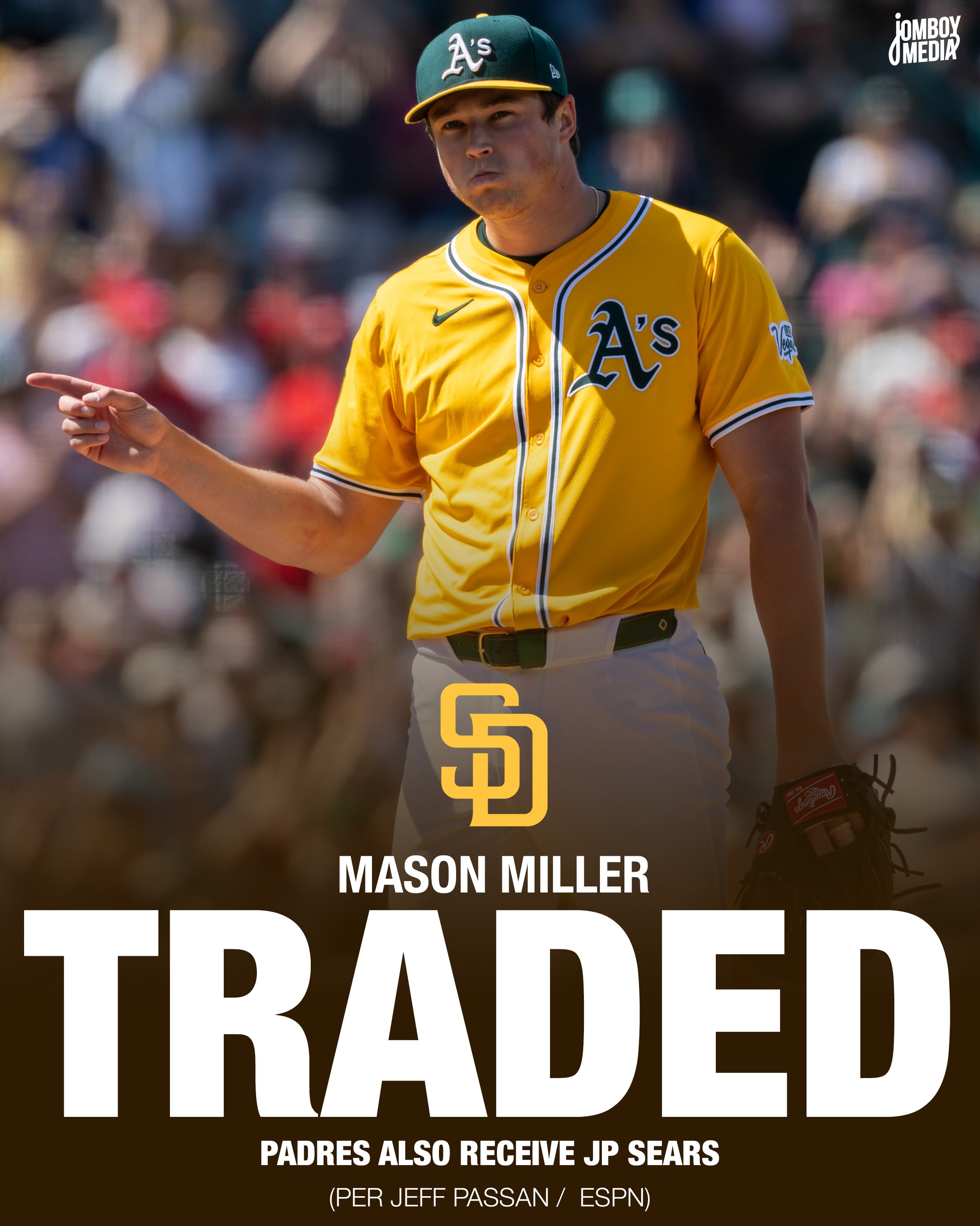 Talkin' Baseball on X: "Padres acquire Mason Miller from the A's  https://t.co/dhhsJPPjfU" / X