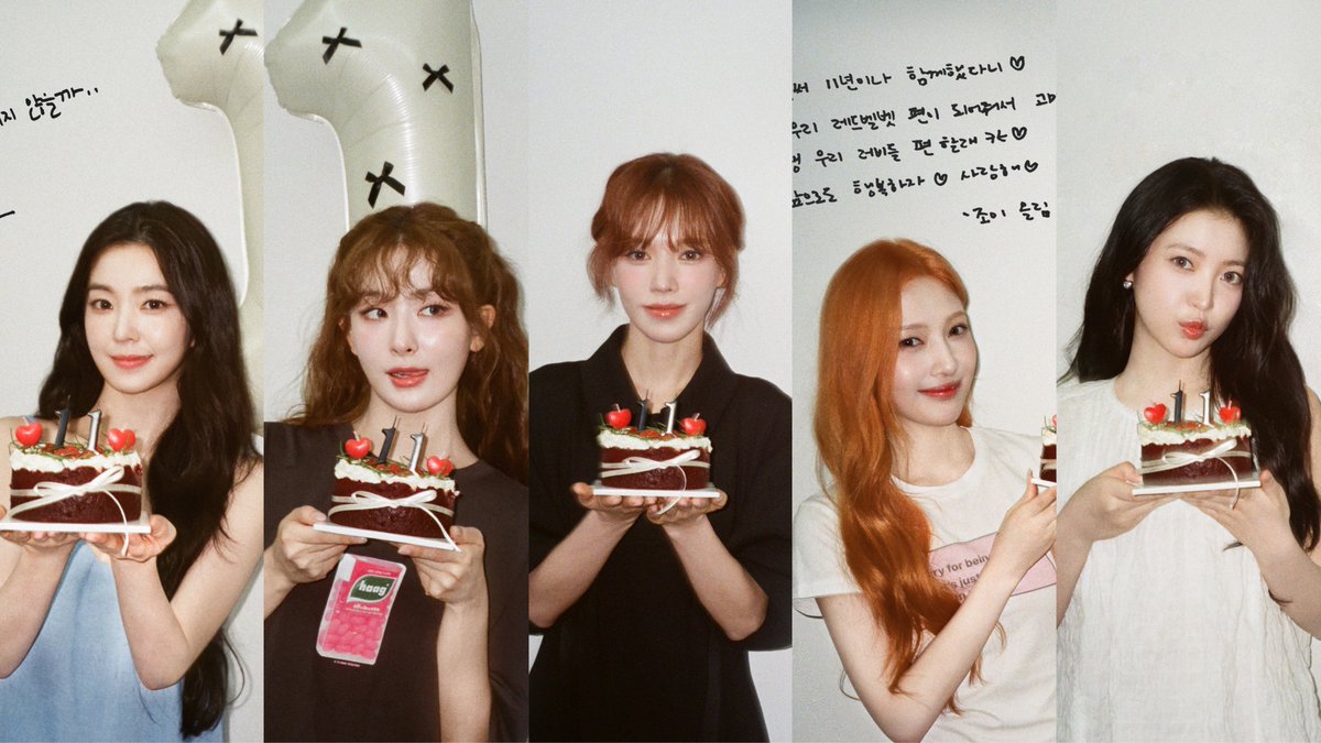 HAPPY ANNIVERSARY MY FOREVER GIRLS 🩷💛🩵💚💜

#Unpara11eledHappinessWithRV
#레드벨벳의_눈부신_11번째_여름
