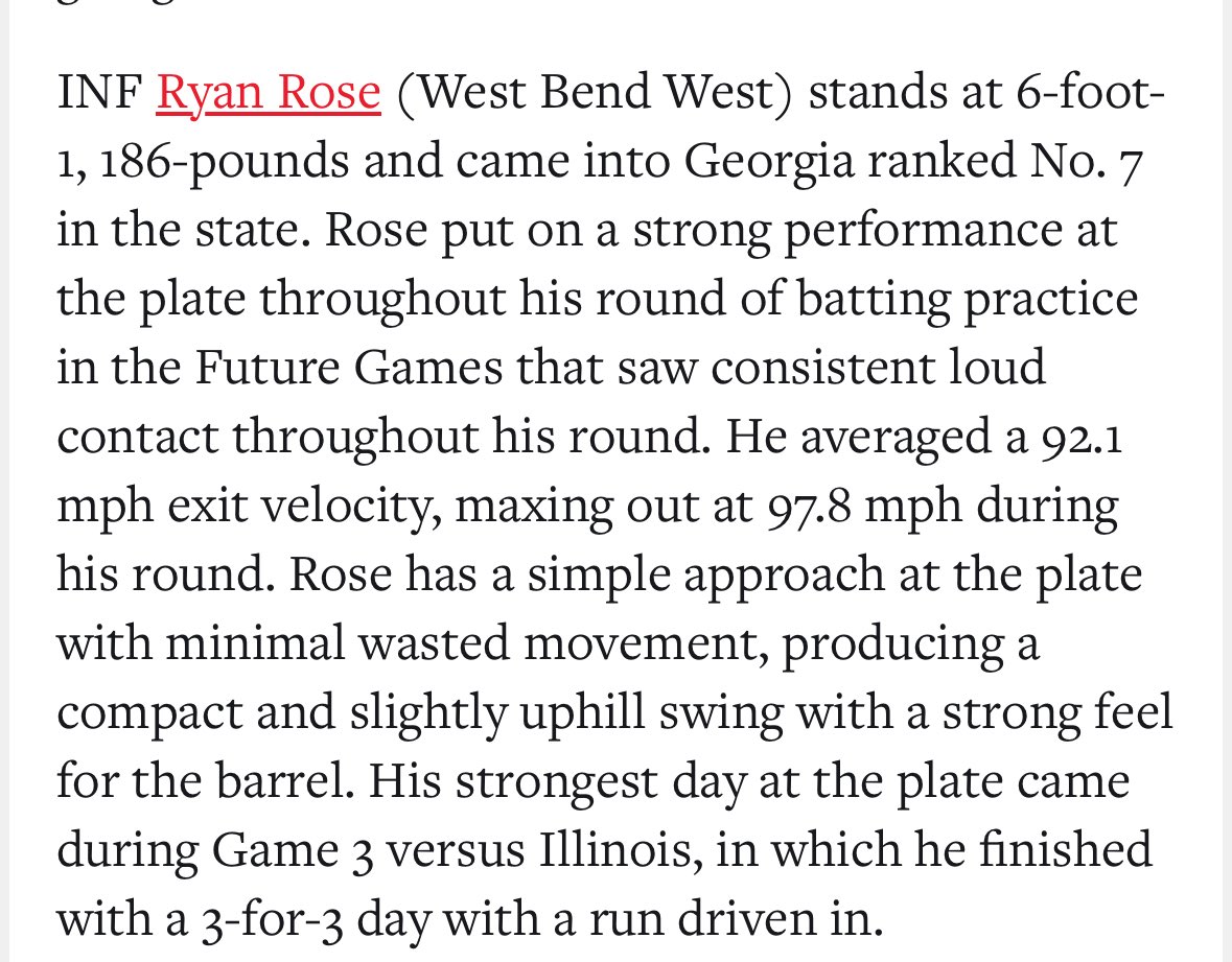 Thank you for the write up! <a href="/PrepBaseballWI/">Prep Baseball Wisconsin</a> <a href="/prepbaseball/">Prep Baseball</a> <a href="/VinnyRottino/">Vinny Rottino</a> <a href="/AndySrokaPBR/">Andy Sroka</a> <a href="/joshrfields/">Josh Fields</a>