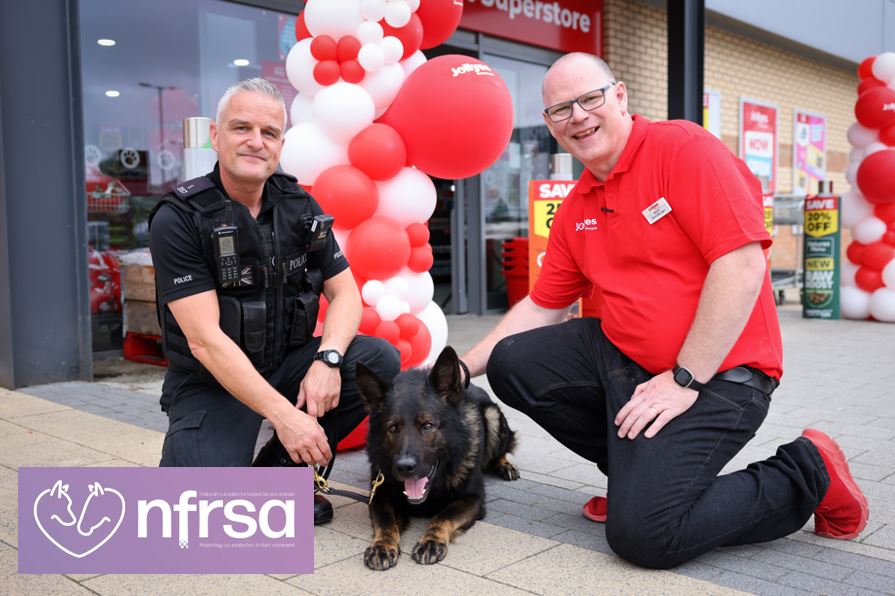PSOSDogs's tweet image. It was a great chance for #PDOdin and his handler to meet the public in support of the @The_NFRSA in Perth last weekend. Looks like Odin enjoyed the chance to help (or the tasty treats). The NFRSA kindly support many of our dogs and handlers in their retirement.👏
#WorthyCause