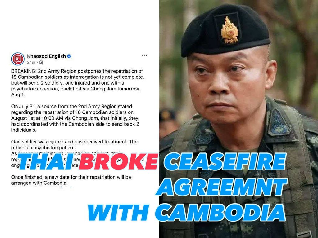 kelsencontent's tweet photo. @thereportersth “Thailand still refuses to release Cambodian soldiers it captured after the ceasefire. Detention is aggression, not diplomacy.”
#FreeCambodianSoldiers #ExposeThailandLies https://t.co/EkdKLRGHxp