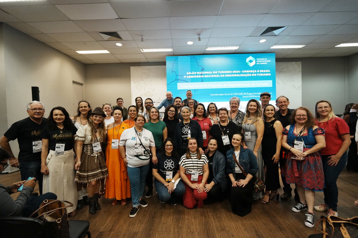 🤝 Regionalização: como parte da programação do Salão Nacional do Turismo, seminário reunirá interlocutores estaduais, representantes de Instâncias de Governança Regionais (IGRs) e Conselhos Municipais de Turismo (Comturs)

🔗 gov.br/turismo/pt-br/…