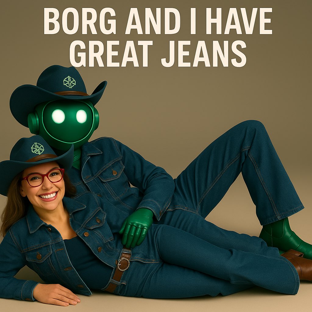 Lets do it #Borgers! #Borg and I also have  Great Jeans! 🤣🤣🤣
#BorgTotalJeans #WeAreSwissborg <a href="/swissborg/">SwissBorg</a> <a href="/Cyrus_Fazel/">Cyrus SwissBorg</a> 
#BorgToTheMoon #CryptoRewards