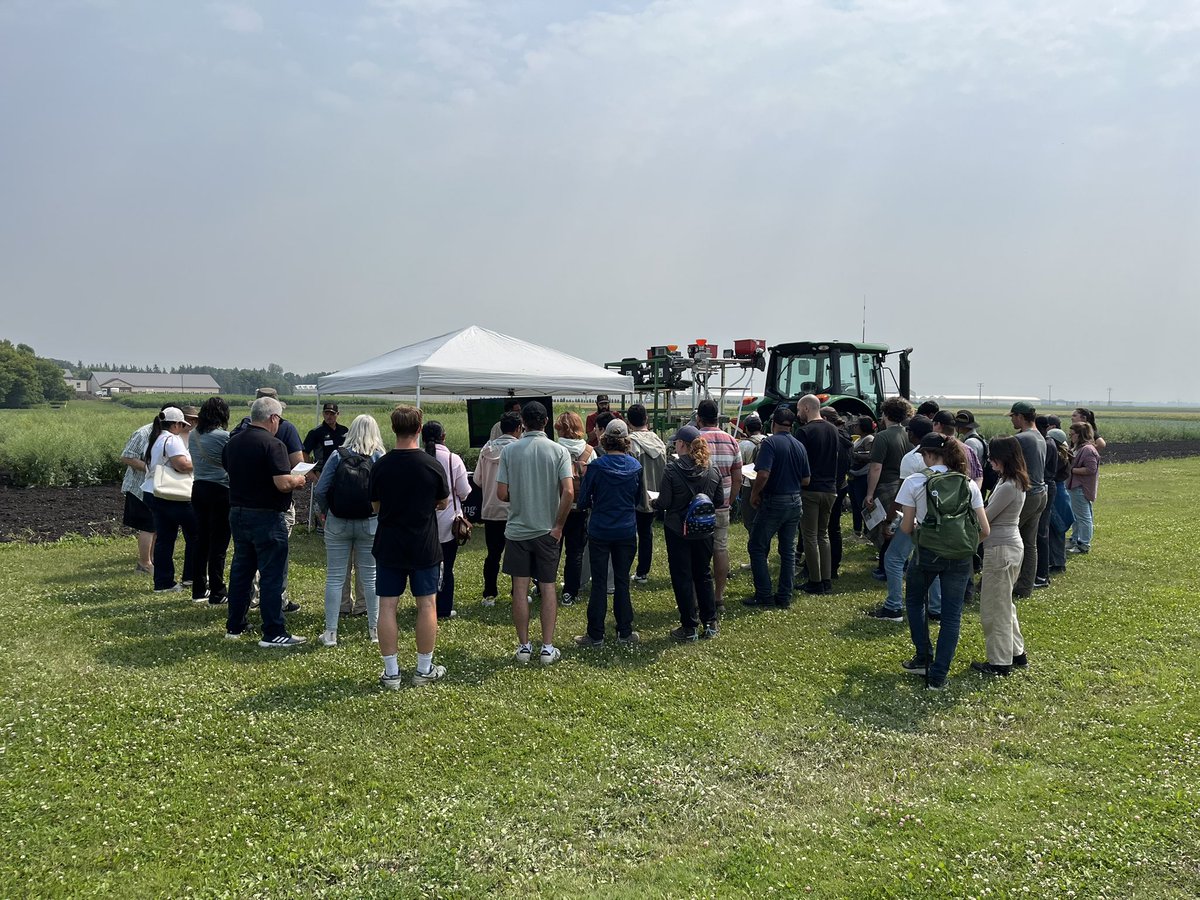 KippenAndrew's tweet photo. .@NValleyP2 .@Callum_nvp2 had a great day Tuesday helping the University Of Manitoba Carman location research farm introduce some technology to their tech days. We had a GEN3 smart firmer demonstration as well as a DJI Spray Drone demo. Thanks to everyone that made the trip out. https://t.co/A1Sh511dh5