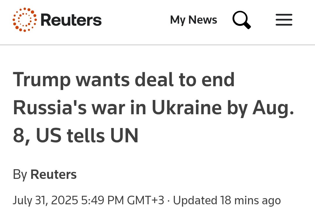I know, Donald. I wanted the war to end yesterday. But alas. For russia to stop, we must make it stop. Arm Ukraine!